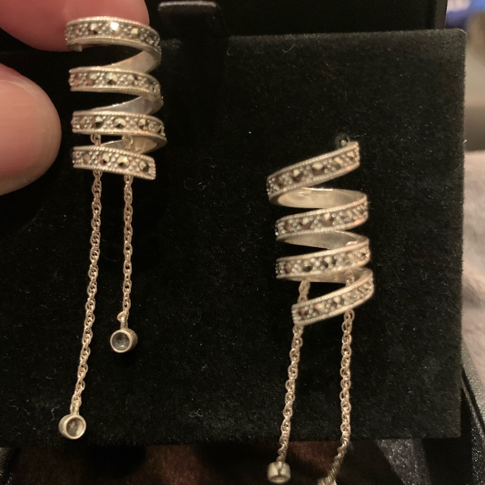 Marcasite Silver Earrings
